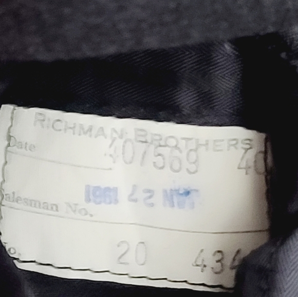 Vintage 1960s Black Oversized Classic Menswear Blazer - Picture 5 of 12